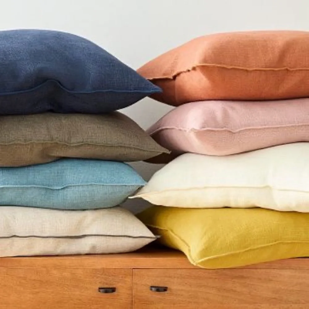 WEST ELM Classic Linen Square Pillow Cover 20X20